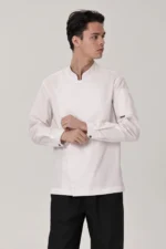 Кітель двобортний з довгим рукавом чоловічий — Білий
